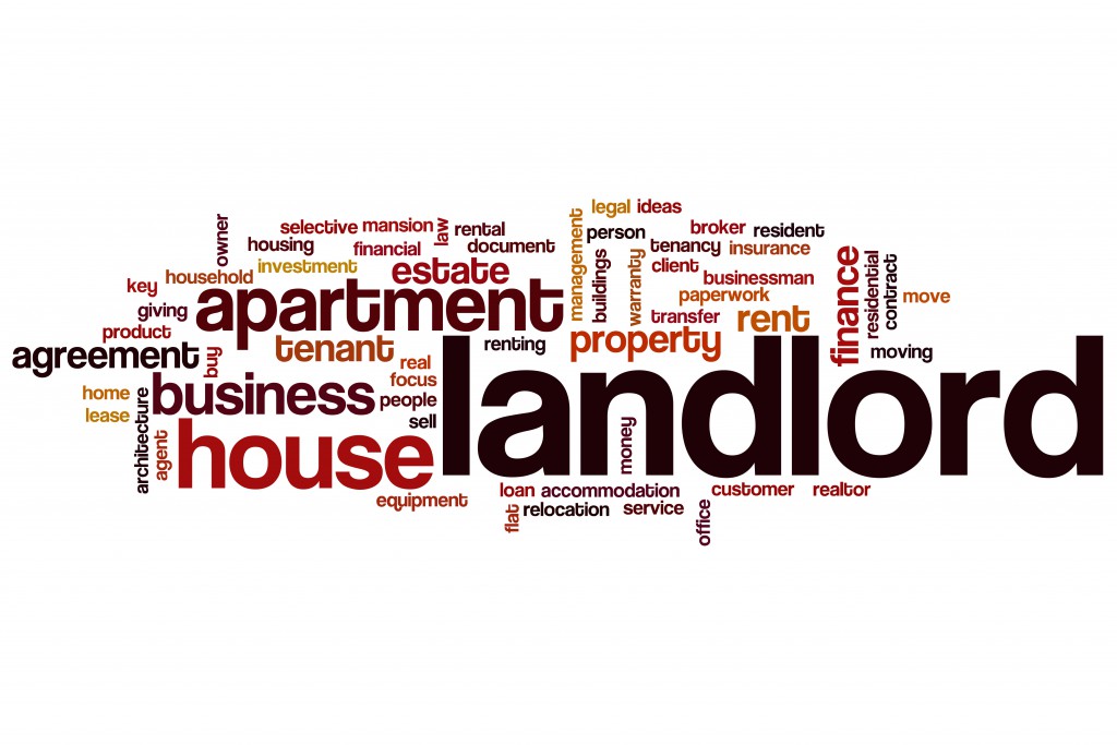 Landlord word cloud concept